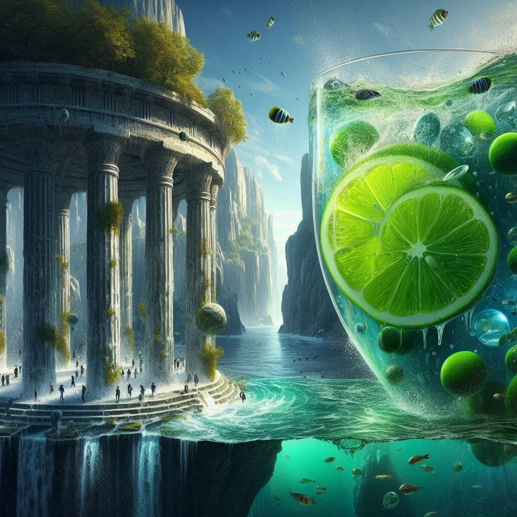 Lime and limpid green