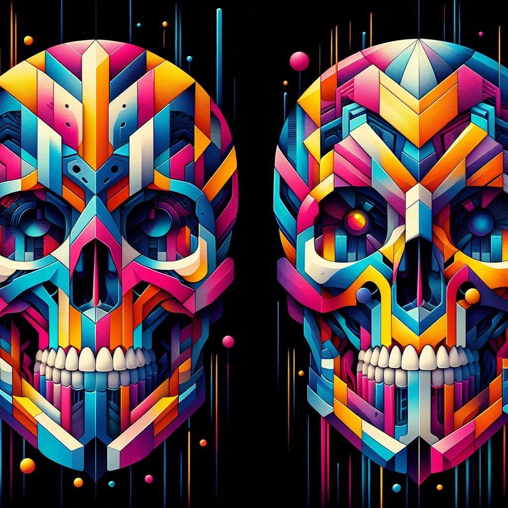 Skull by Okuda San Miguel