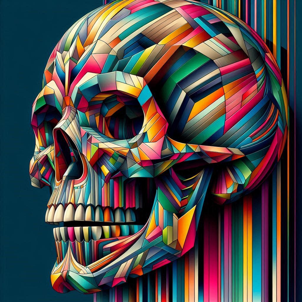 Skull by Okuda San Miguel