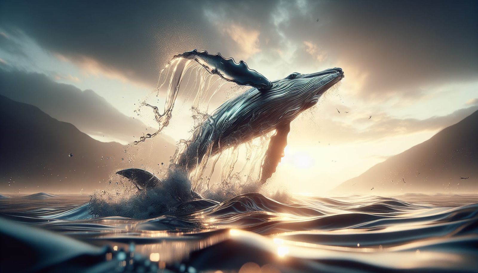 flying whale  by @undefined