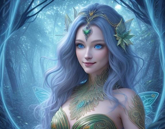 solarpunk-fairy blue