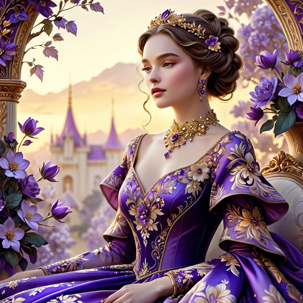 Princess in purple