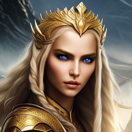 Elven Warrior Princess - AI Generated Artwork - NightCafe Creator