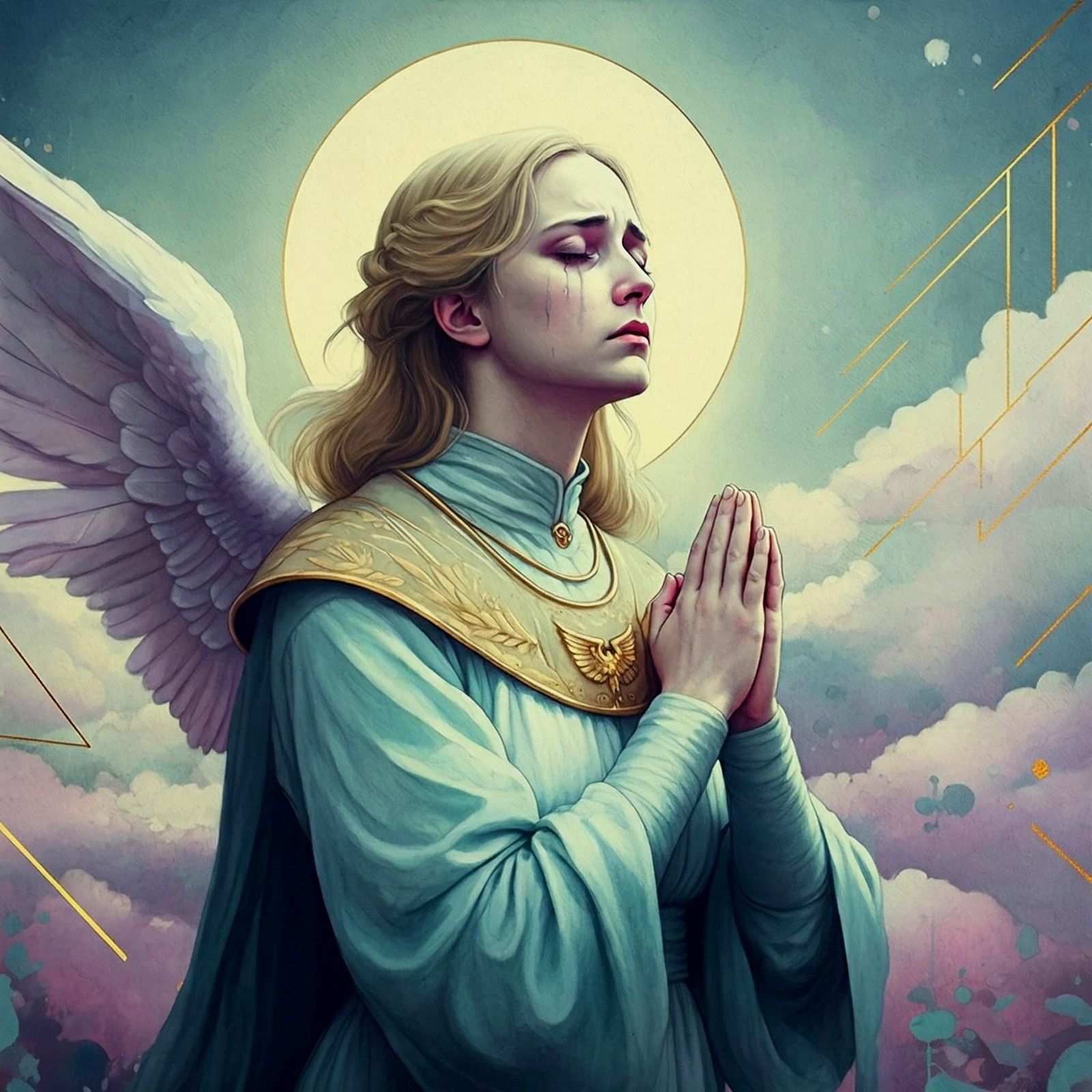 Praying Sister of the Adepta Sororitas