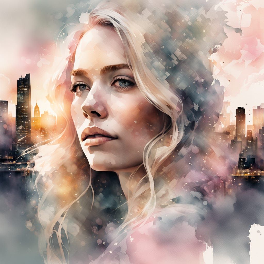 "A portrait of dreams and concrete."  by @Jen