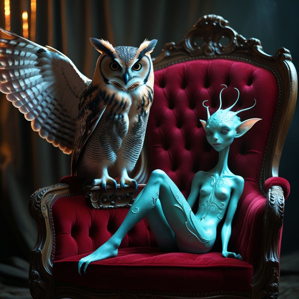 Owl/ alien
