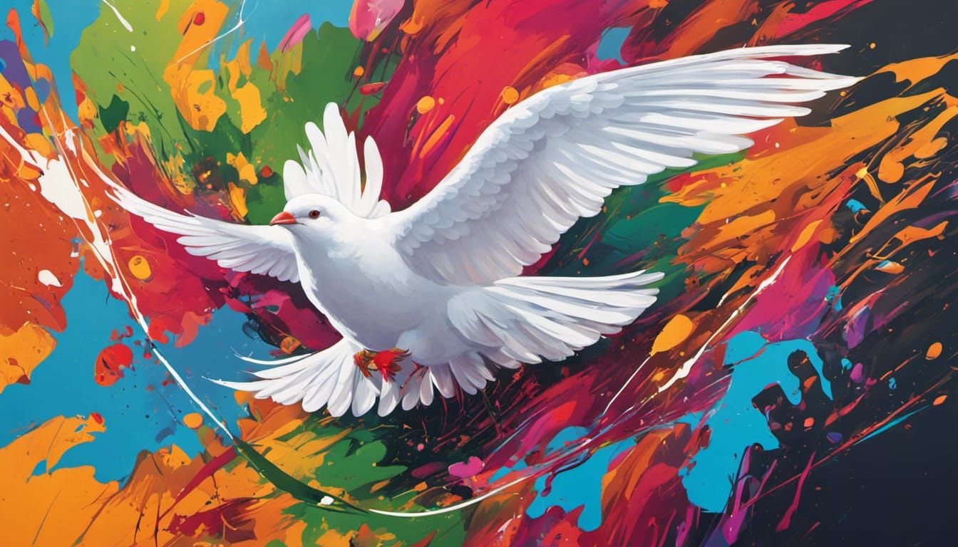 White Dove for Peace - AI Generated Artwork - NightCafe Creator