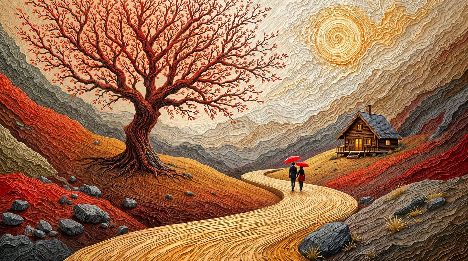 A Walk Between Brushstrokes  by @Francis H