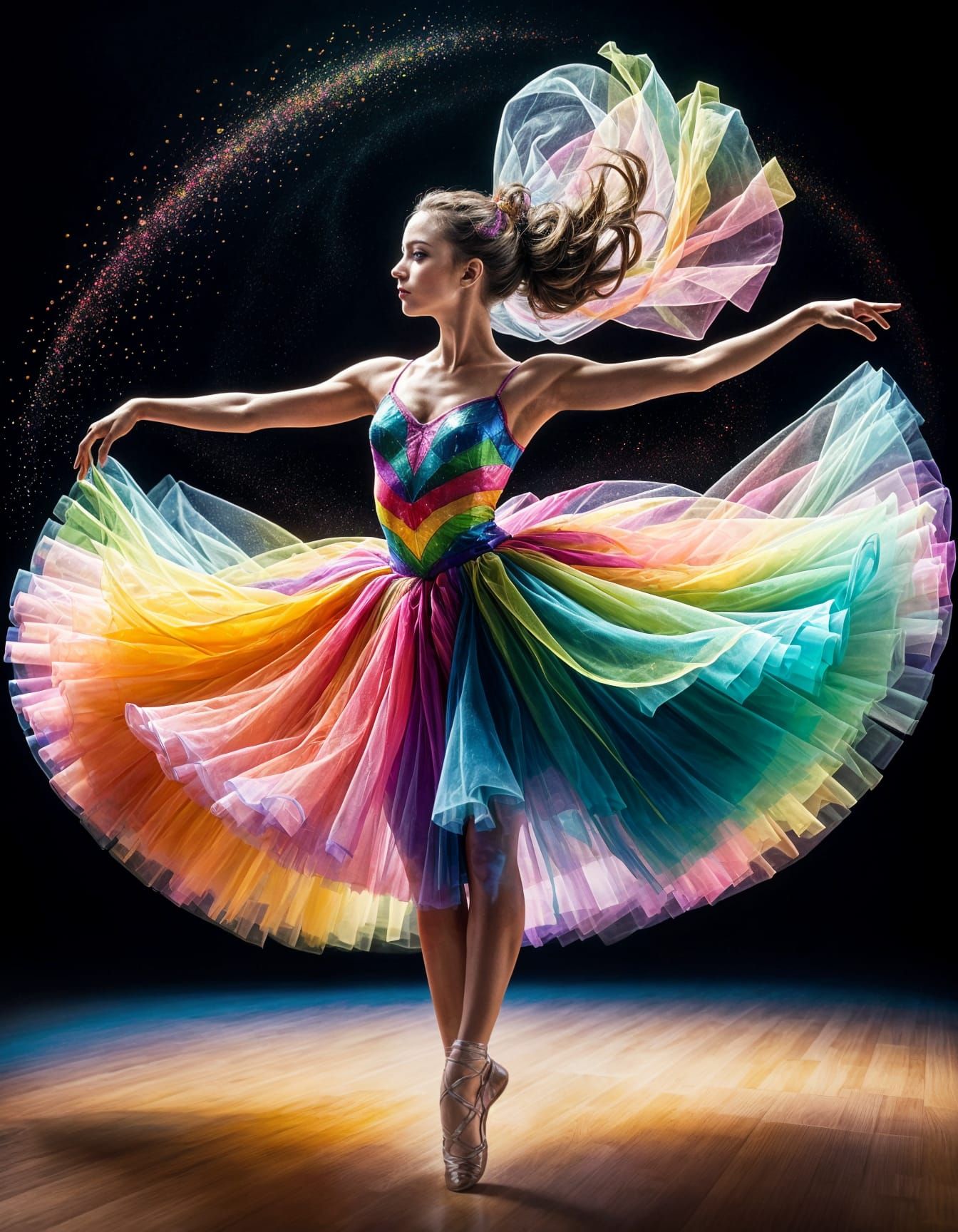 Colourful Ballerina