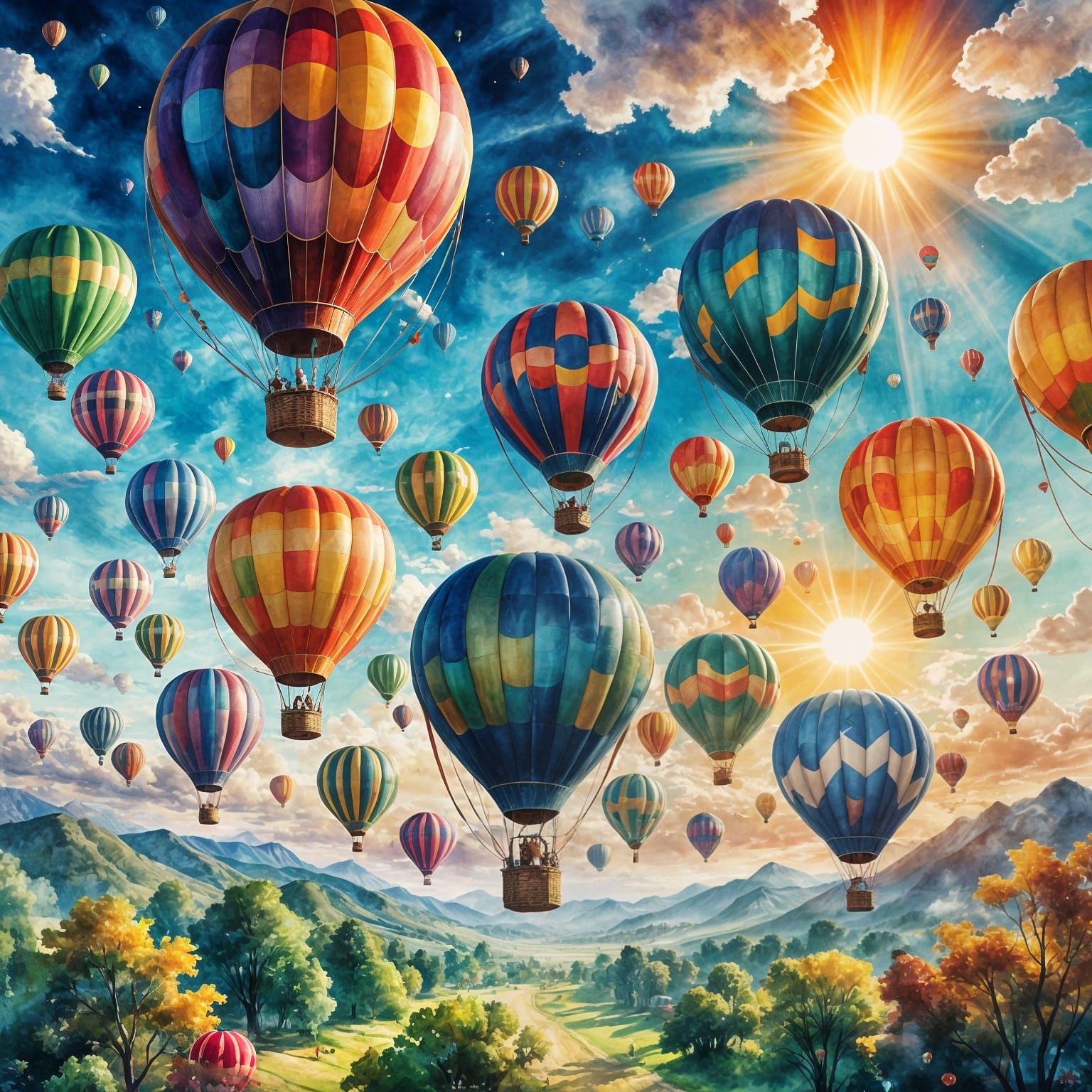 hot air balloon festival  by @Alma 