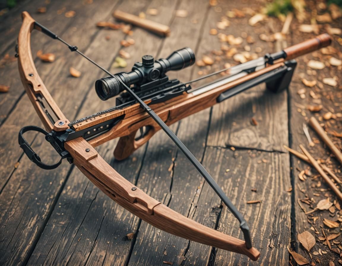 wooden crossbow weapon
