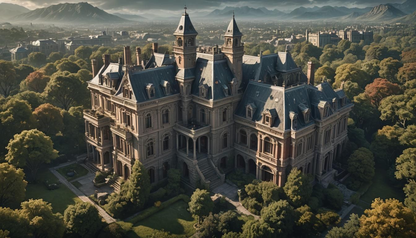 A mansion inspired by the spencer mansion on resident evil E...