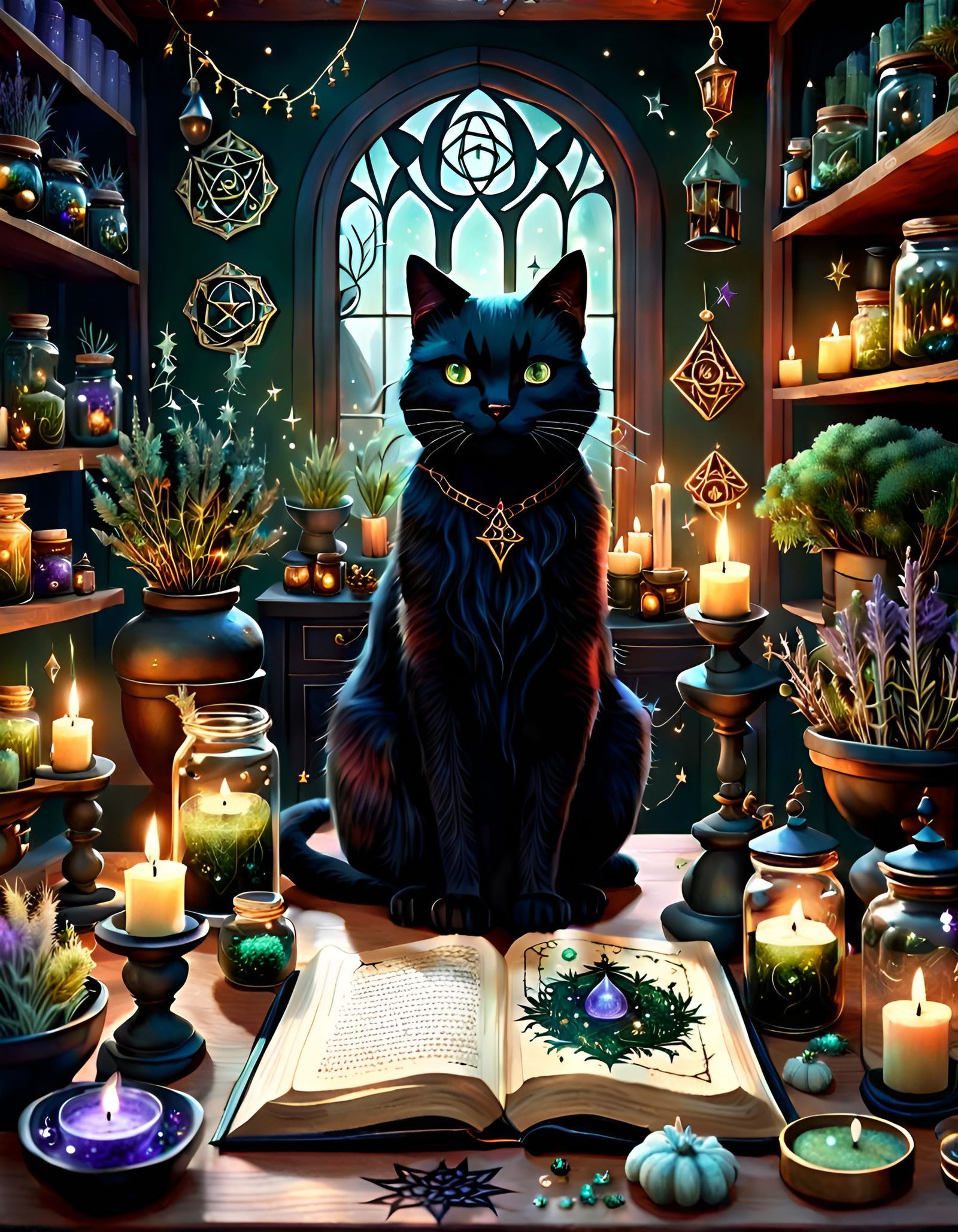 The wiccan Cat   by @Pdg111