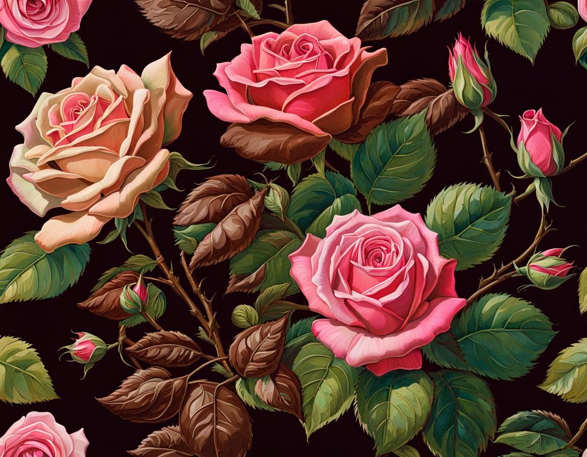 Roses And Chocolate Petals