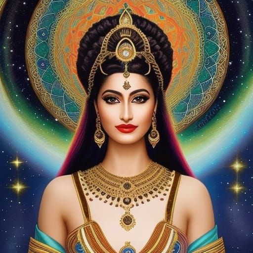 Stunning Cosmic Goddess - AI Generated Artwork - NightCafe Creator