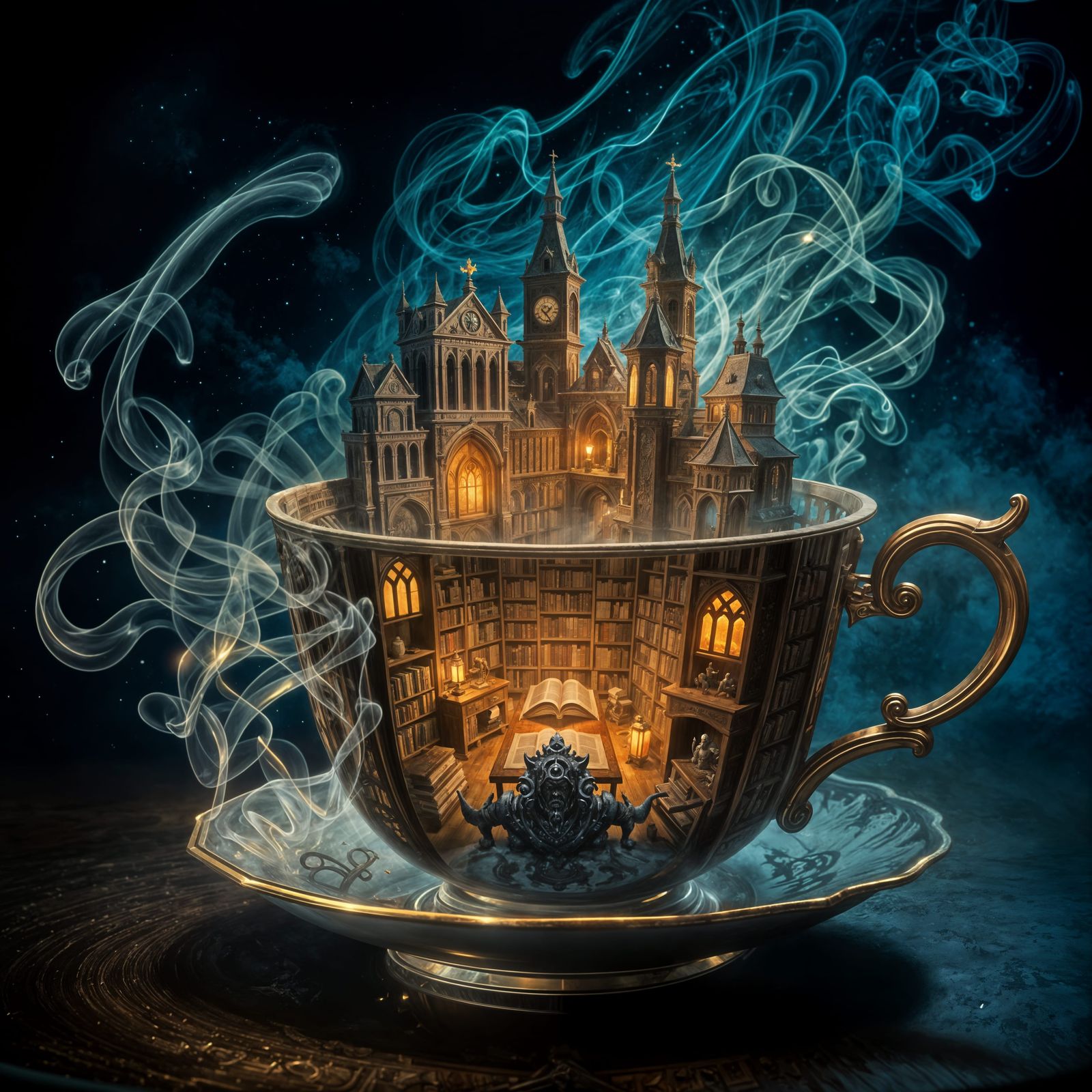 Cup of Library   by @Lilit