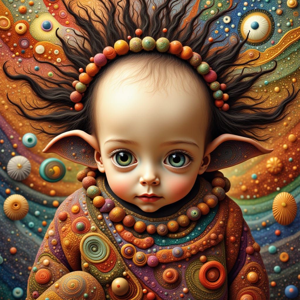 <lora:Linavarius:1.0> EXQUISITELY BEAUTIFUL EXTREMELY INTRICATE TANS BLISSFUL WHIMSICAL WOOL BOAT AND AN ALIEN ELVEN HUGEST EARS slight smil...