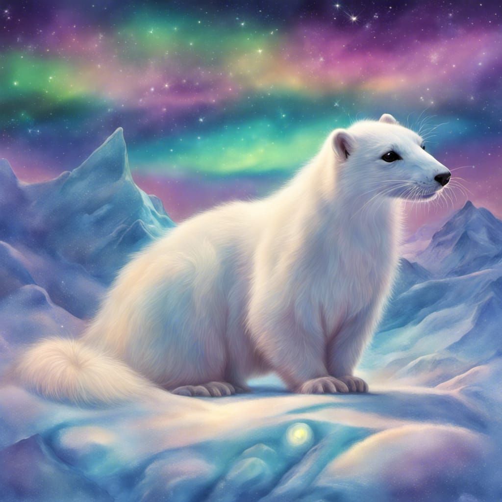 Snowy Ermine, Northern Lights series