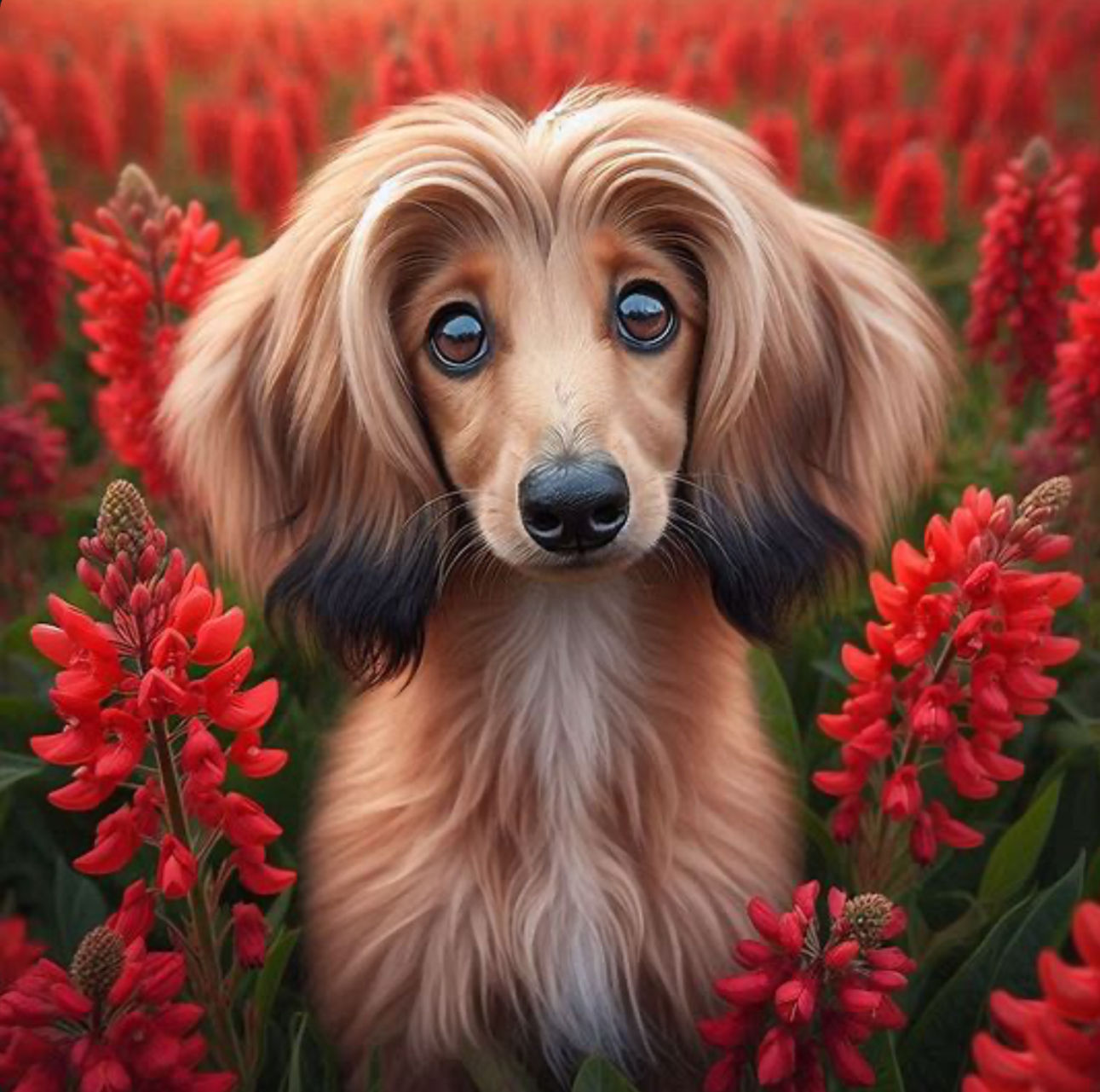 Baby afghan hound