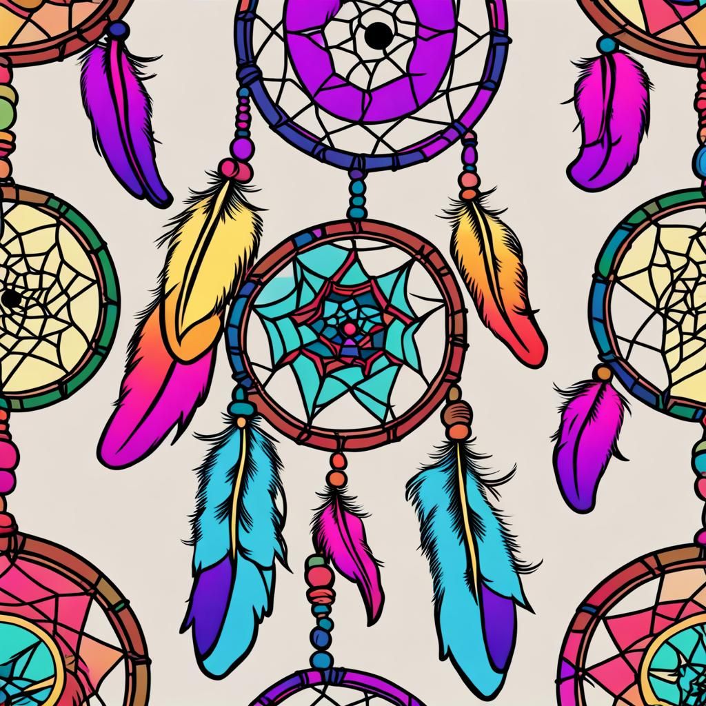 A colorful dream catcher - AI Generated Artwork - NightCafe Creator