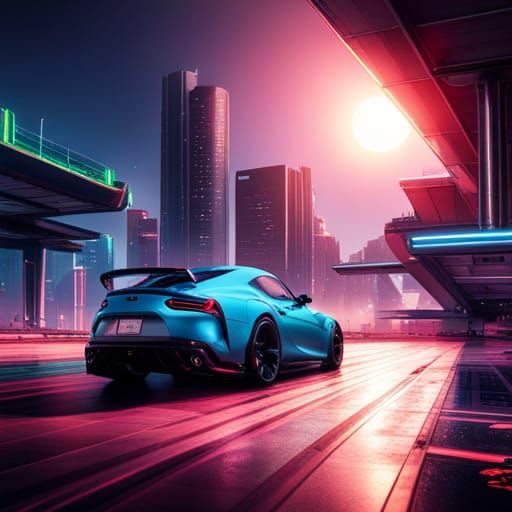 supra futurista Full HD con luces neon - AI Generated Artwork ...