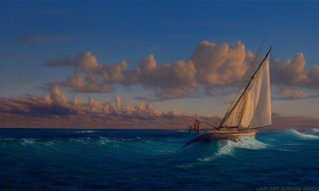 oil painting by James Gurney