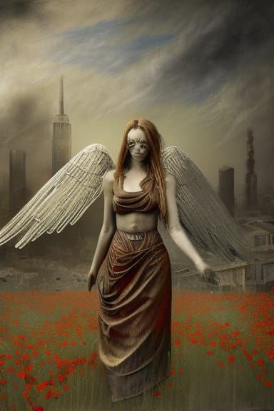 rusty grief robotic angel