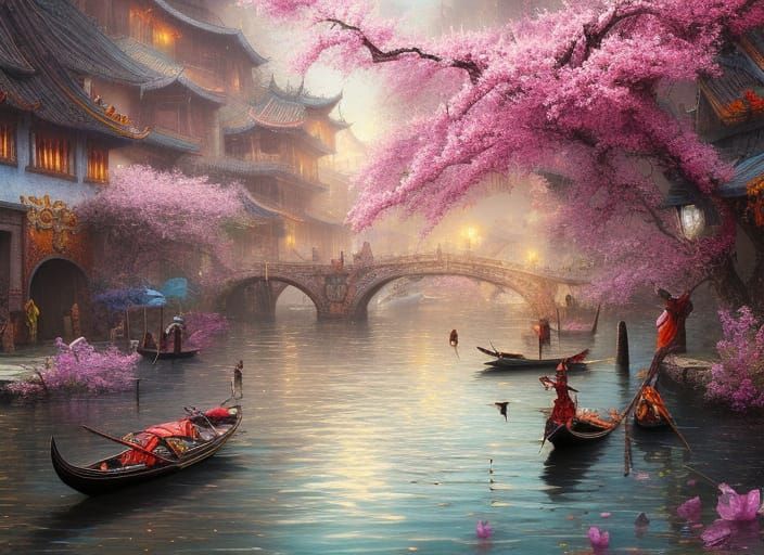 Venice of the Rising Sun  by @Tenseginger