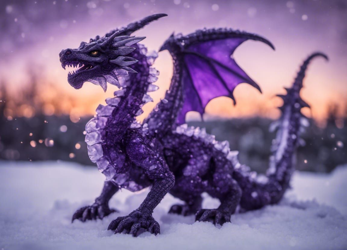 Amethyst dragon  by @Dexx