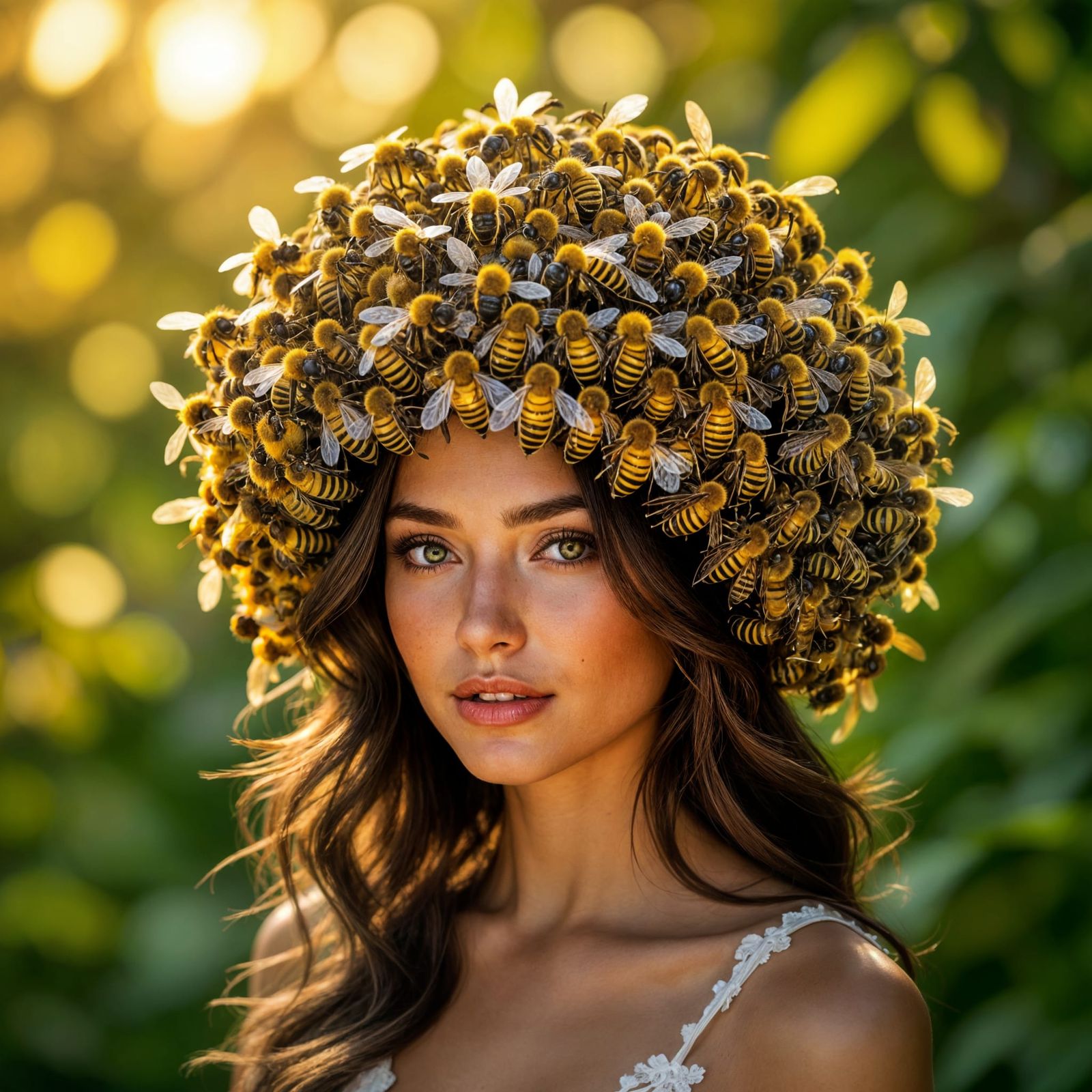 Bee in her bonnet  by @Laevos