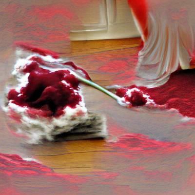 Fourteen cleaning crimson from carpets of cream