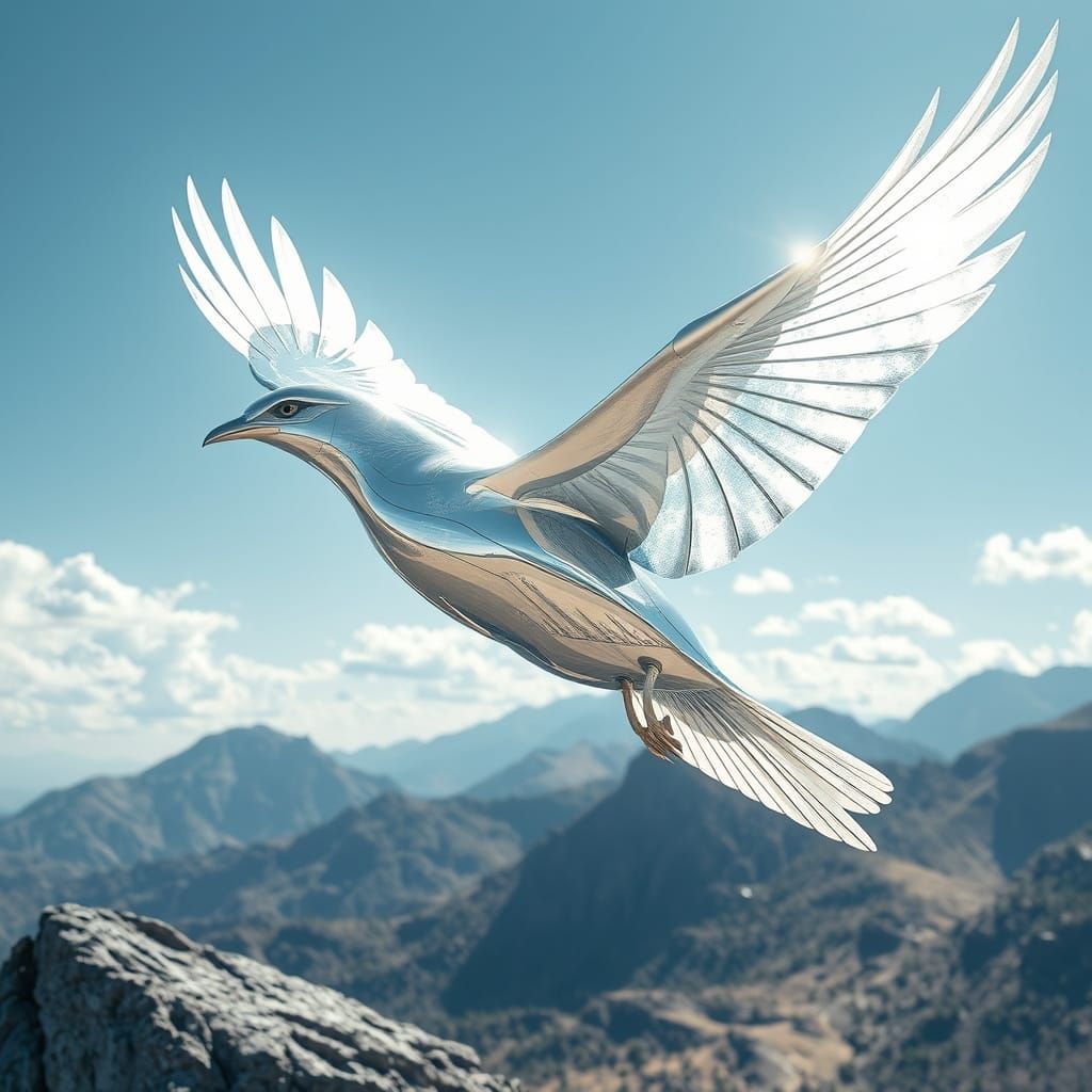 Futuristic Metal Bird   by @Ruadano