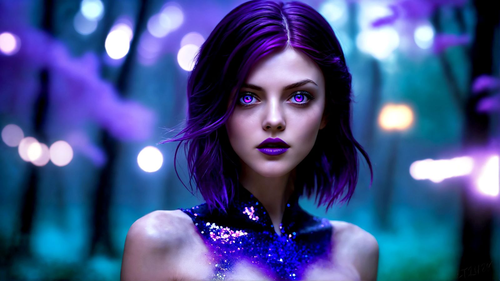 Roxo Paars - Glitter in the air series.