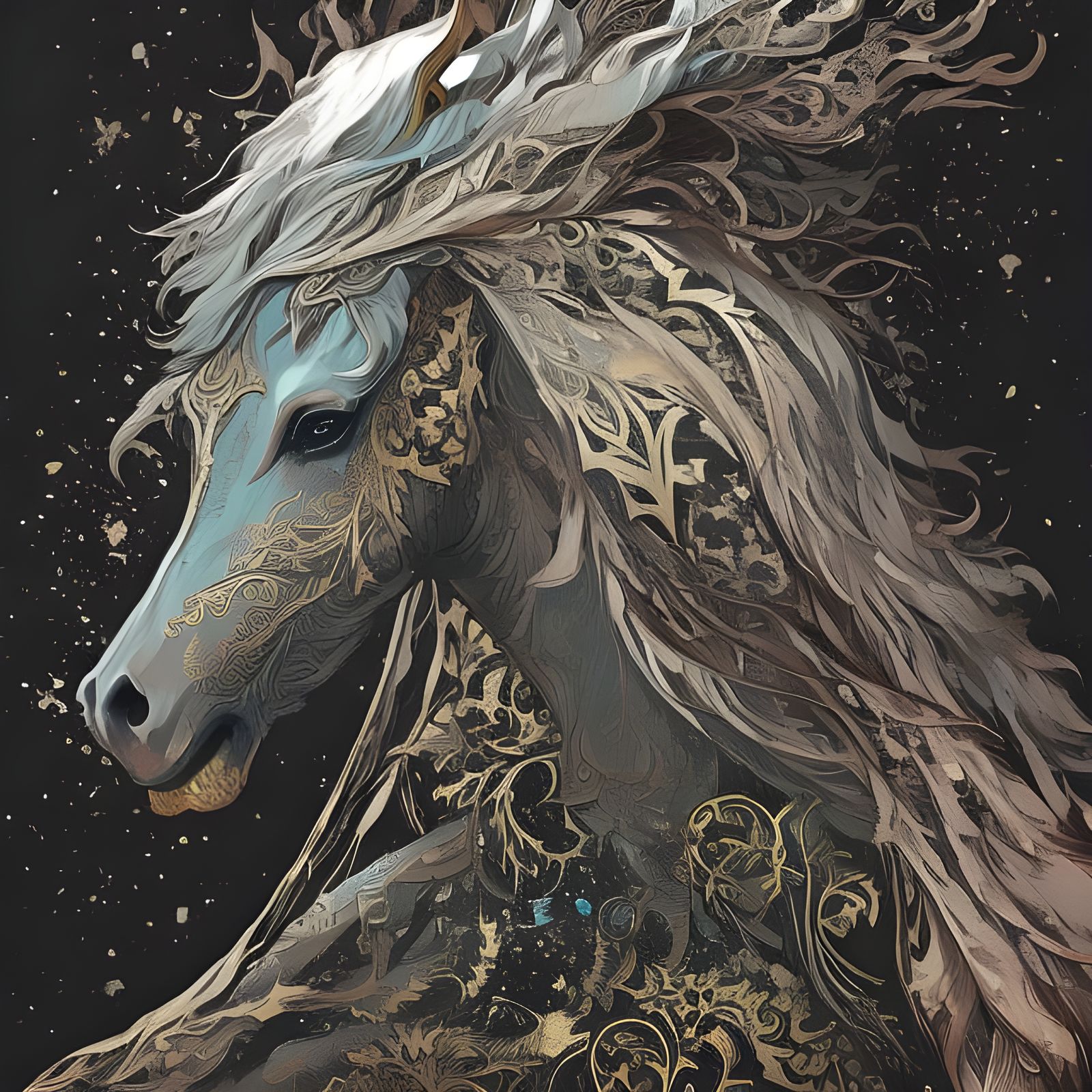 The Great Celestial King of the Horse Kingdom   by @nana