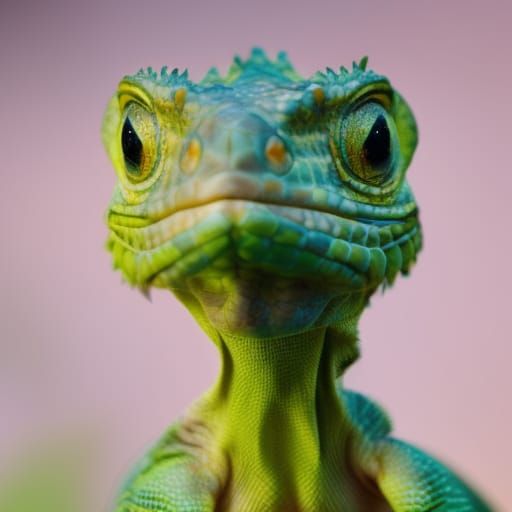 Small iguana - Hello!  by @FredP3D