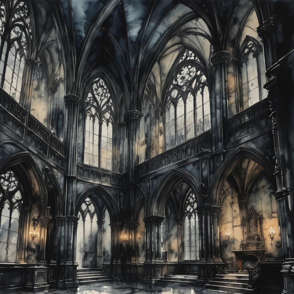 Moody Gothic Interior