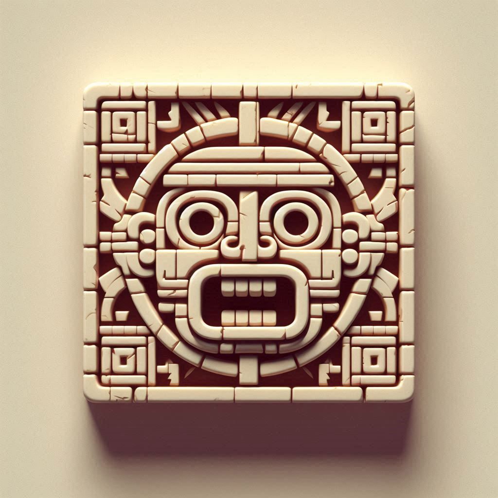 Aztec QR code stamp