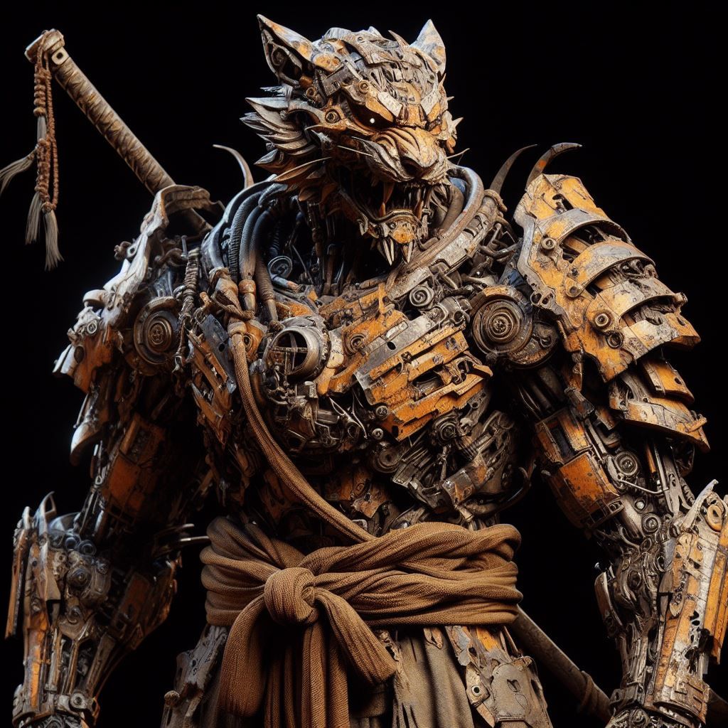 Cyber tiger samurai
