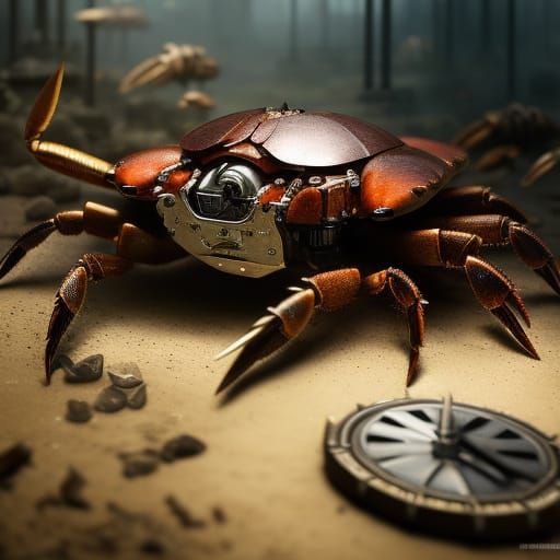Clockwork Scavenger Crab  by @Mordecai