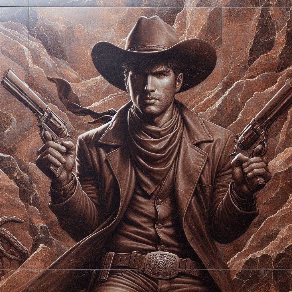 Chocolate Joe in granite...