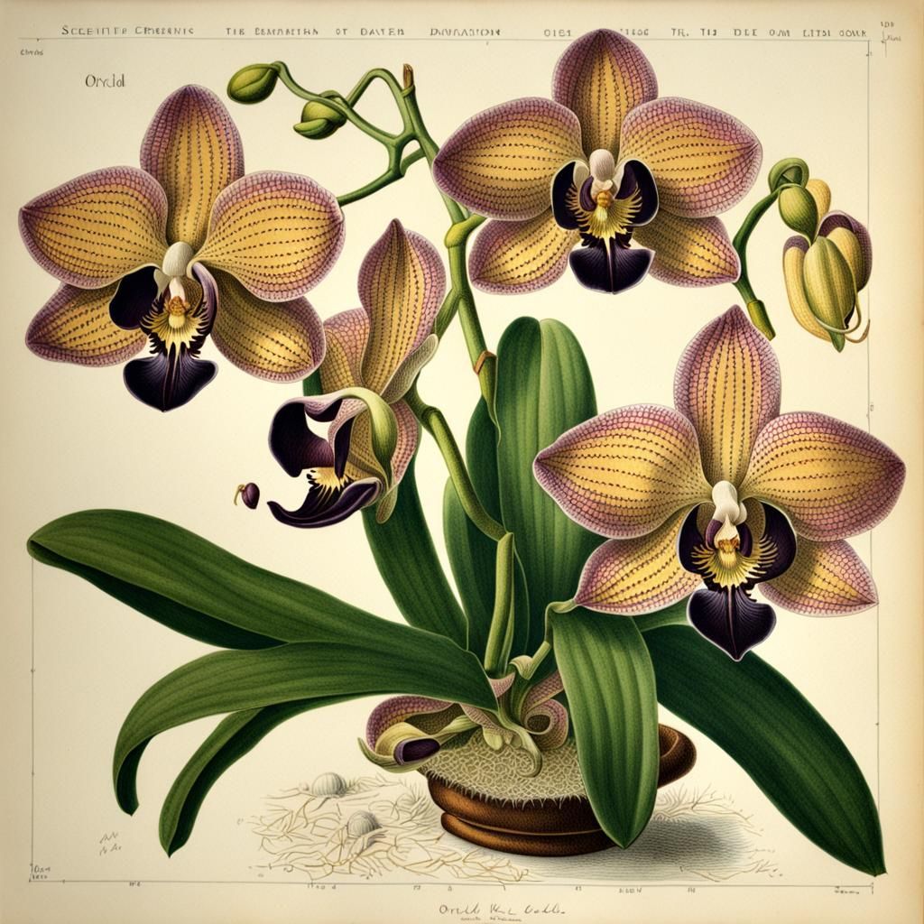 Botanical ink drawing  by @Laevos