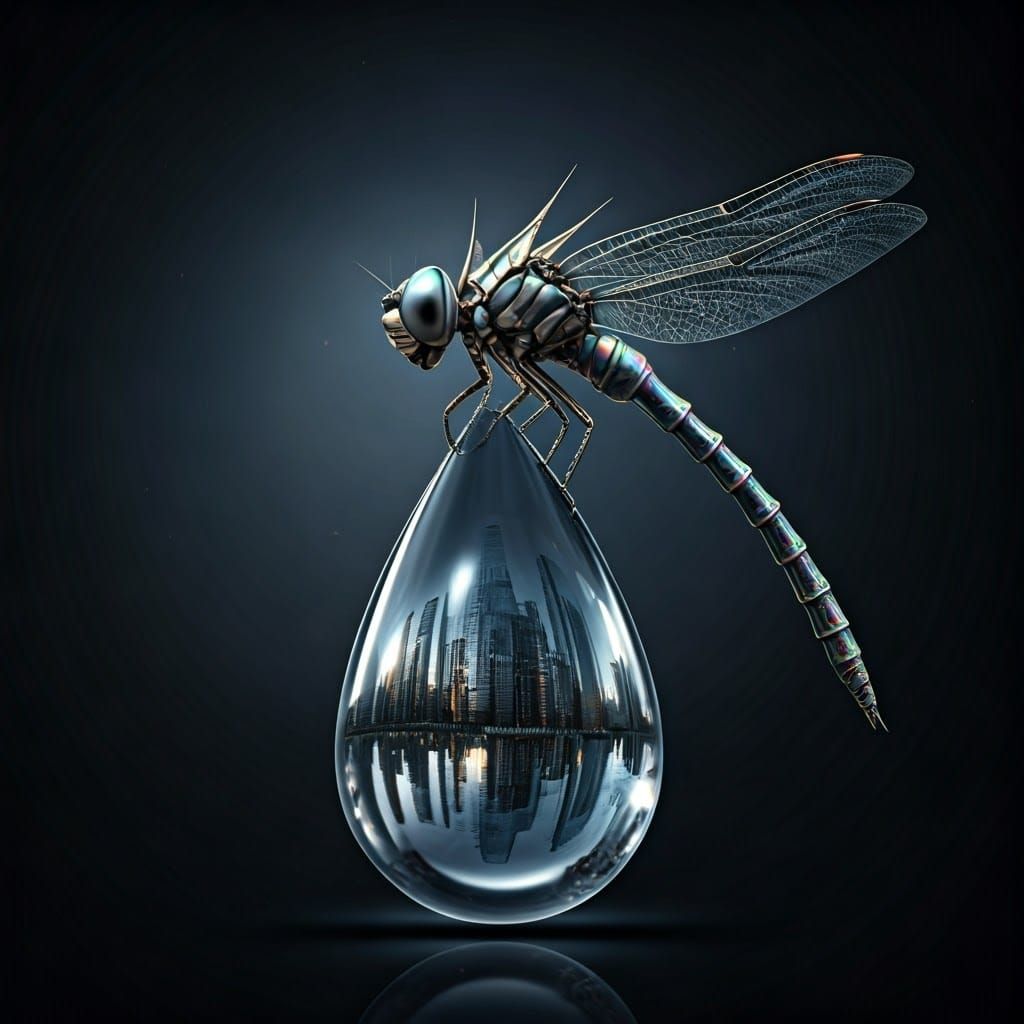 Carrying a Chrome metropolis, one dew drop at a time.  by @05r