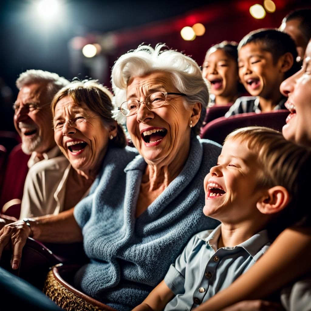 Laughter is good for all ages  by @Angelain