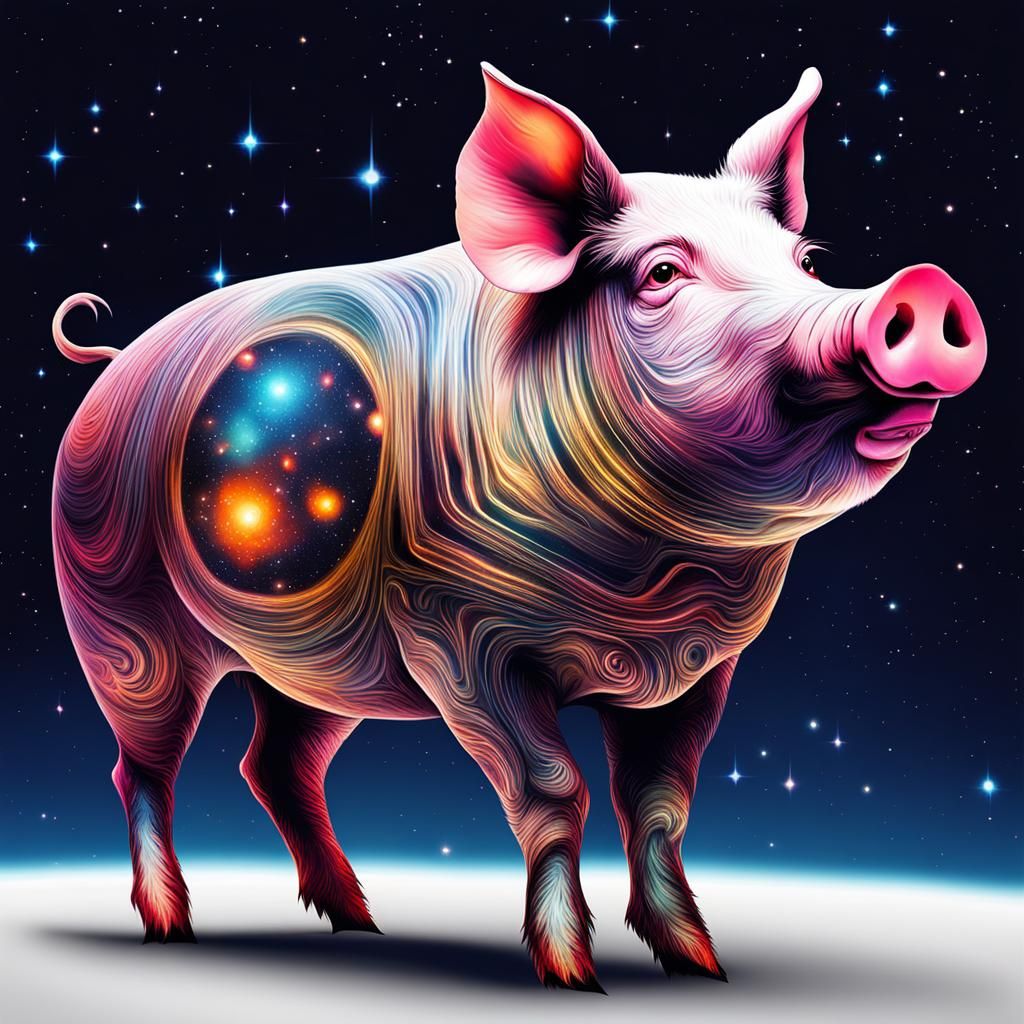 “Interstellar Pigment” AI Generated Artwork NightCafe Creator