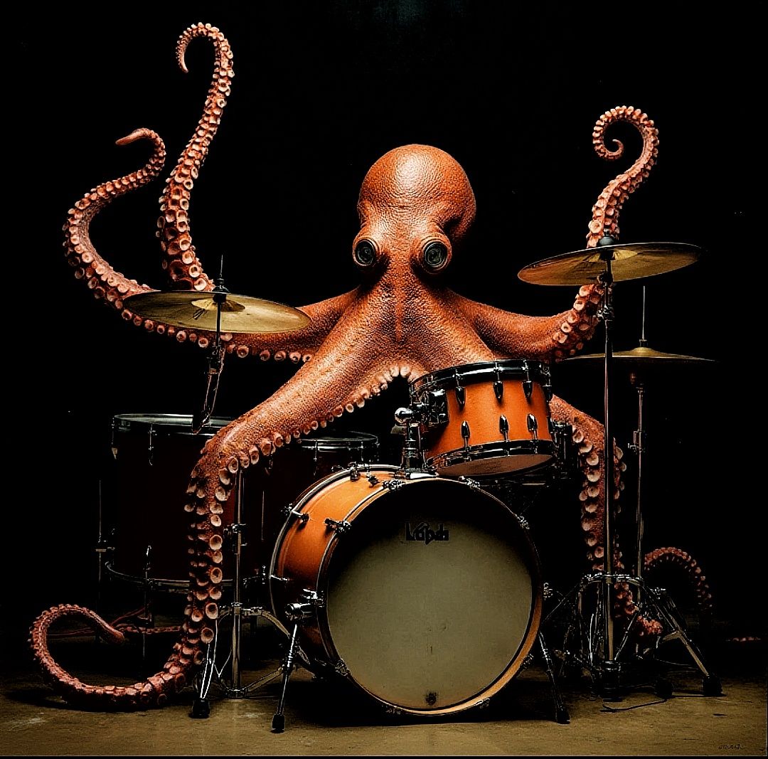 Octopus Drummer