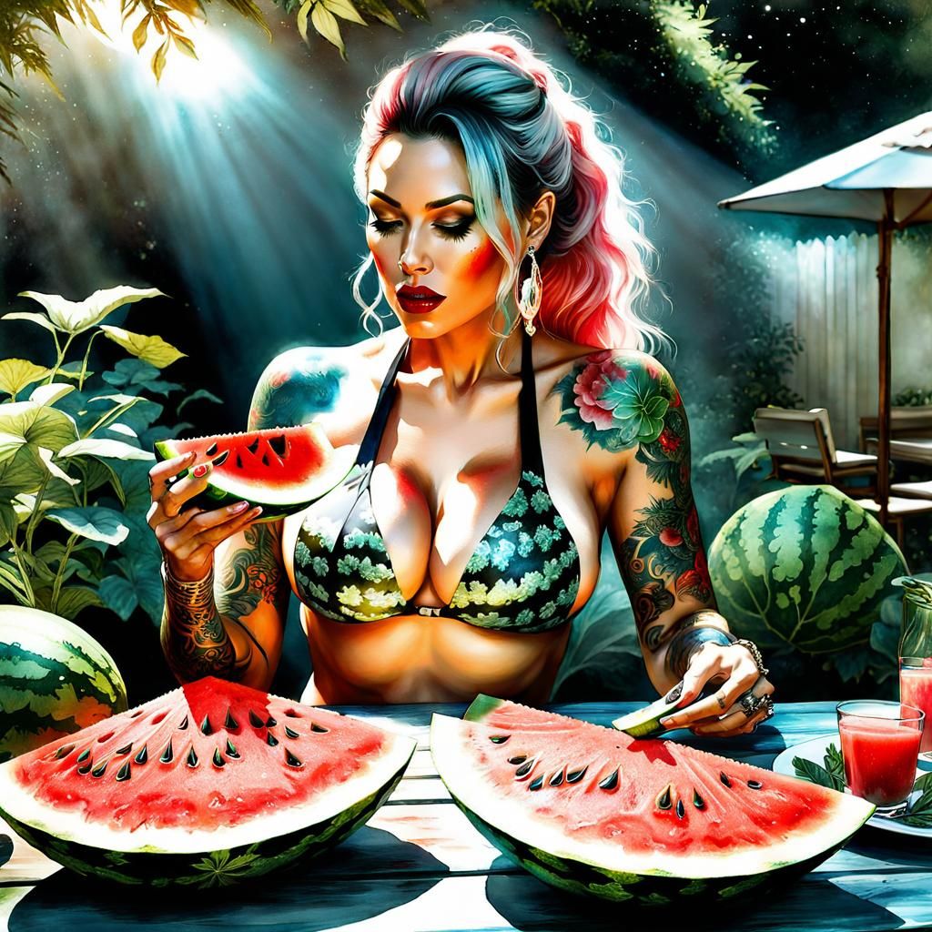 Tattoos and Watermelon