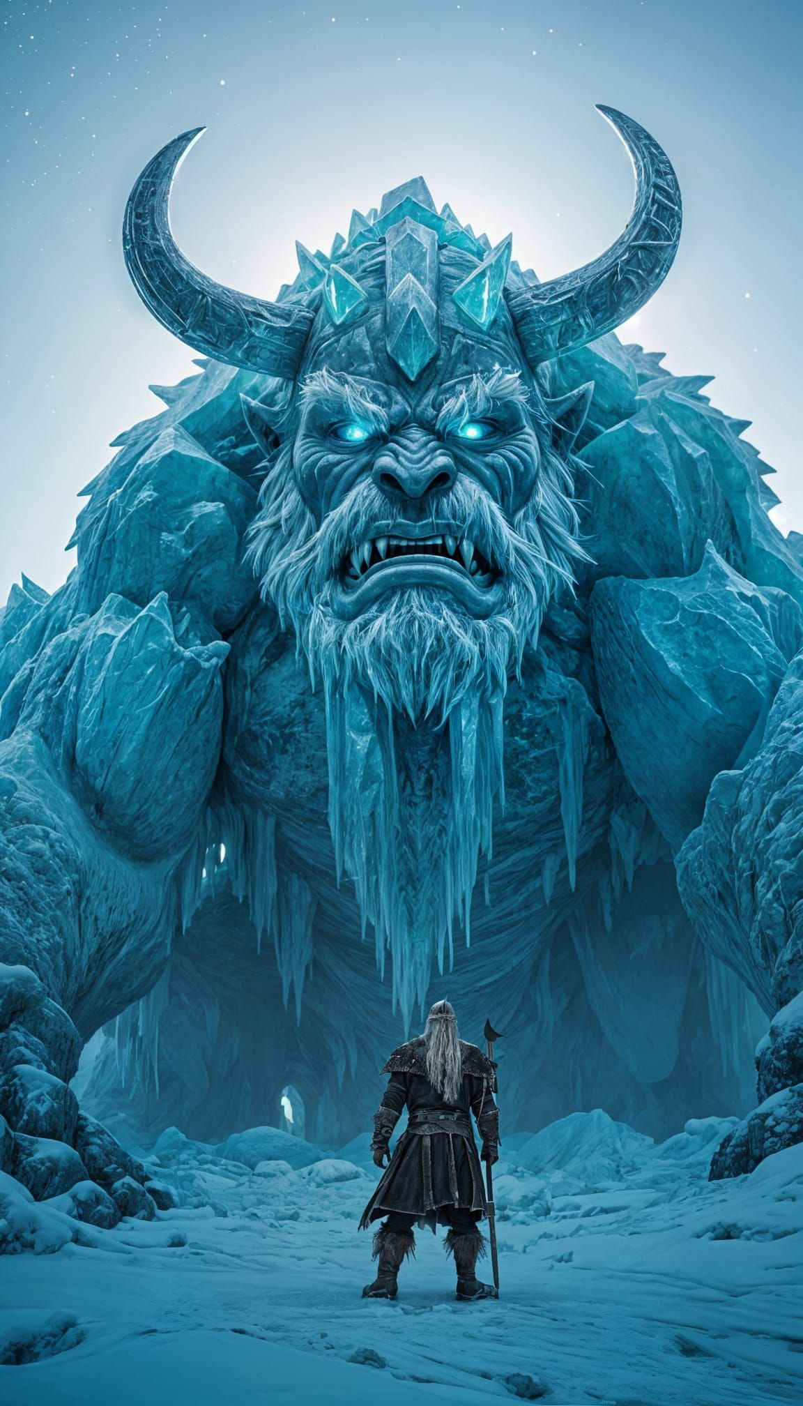 Odin Encounters the Jotun  by @Kenbert