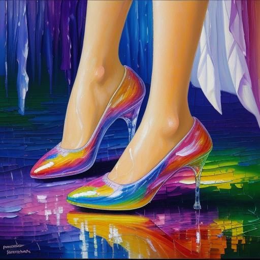 Glowing Crystal Shoe