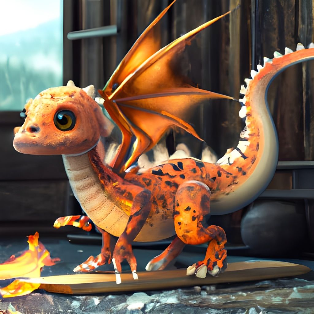 Baby dragon  by @undefined