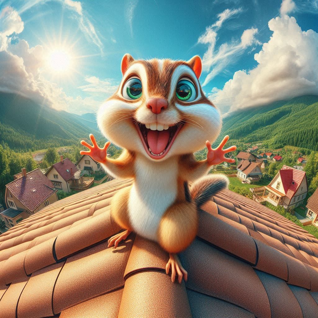 Happy chipmunk